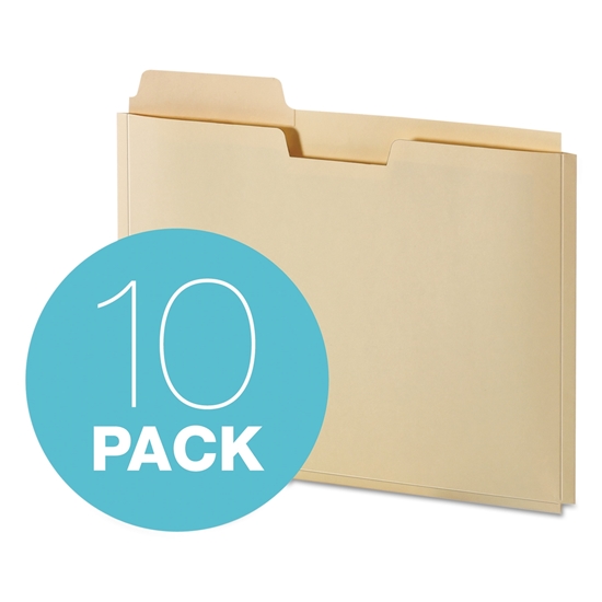 Expanding File Folder , Pocket, Letter, Pendaflex®, 11 Point Manila, 10