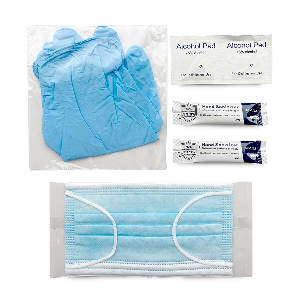 AFFEX Care® Personal Protective Kit, PPE, 20 kits/case, Gloves, Mask ...