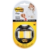 Picture of Post-it® Page Flags in Desk Grip Dispenser, 1 x 1 3/4, Yellow, 200/Dispenser