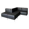 Picture of Alera Qub Series Corner Sectional, 26 3/8 X 26 3/8 X 30 1/2, Black