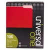 Picture of File Folders, 1/3 Cut One-Ply Top Tab, Letter, Red/Light Red, 100/Box