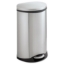 step-on, stainless steel, hands free receptacle