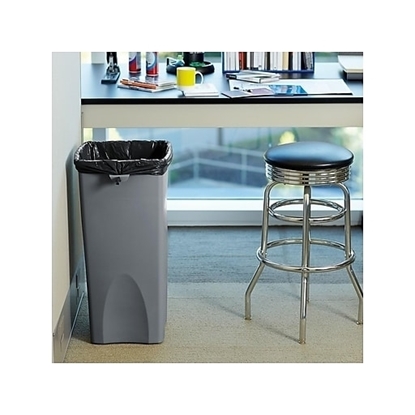 rubbermaid gray square trash can
