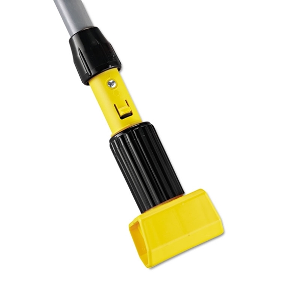 Rubbermaid Commercial, Gripper Aluminum, Mop Handle, 60", Gray/Yellow