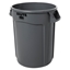 Rubbermaid Brute, 32 Gallon, Vented Trash Can, Gray 