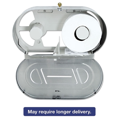 Inside View of Stainless Steel 2 Roll Dispenser