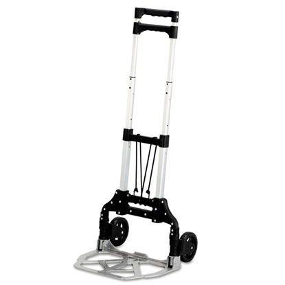 Aluminum Stow & Go Cart, 110lb Capacity, 15 1/4w x 16d x 39h 