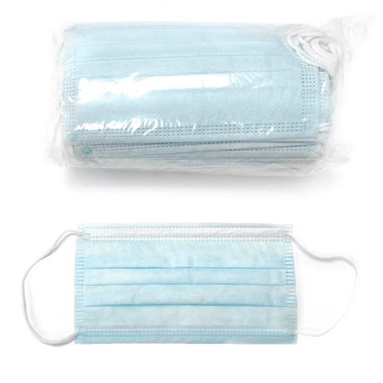 Picture of Face Mask, Covering, Disposable , 3-Ply,  50 EA/PK