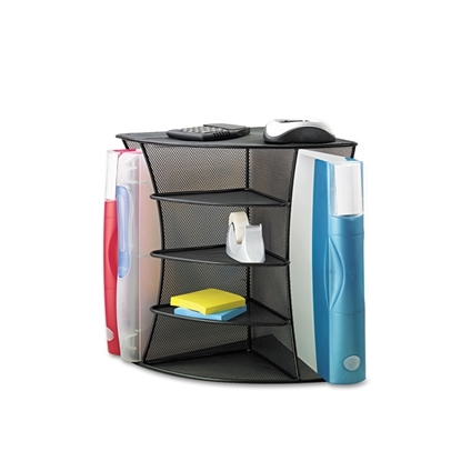 Safco® SAF3261BL - Onyx Mesh Corner Organizer