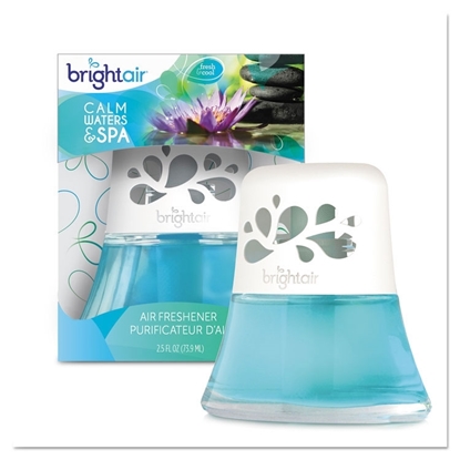 Scented Oil Air Freshener, Calm Waters And Spa, Blue, 2.5oz, 6/carton