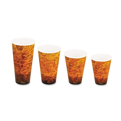 Fusion Escape Foam Hot/cold Cups, 16 Oz, Brown/black, 1000/carton